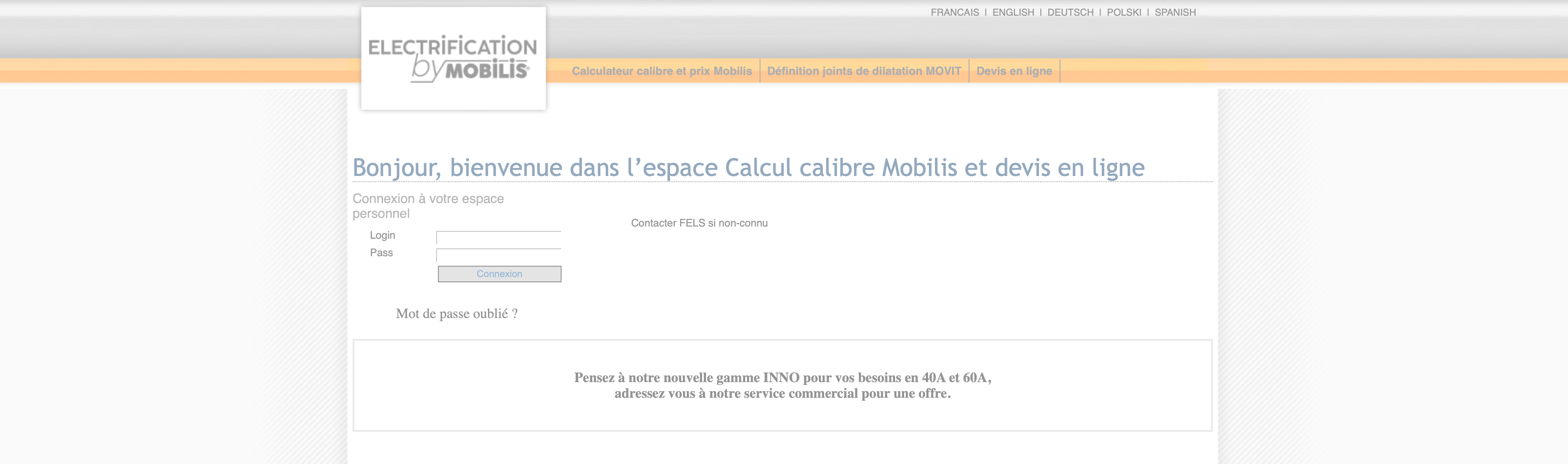 Recopie LOGIN CONFIG PRO light